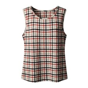 Plaid Sleeveless Top